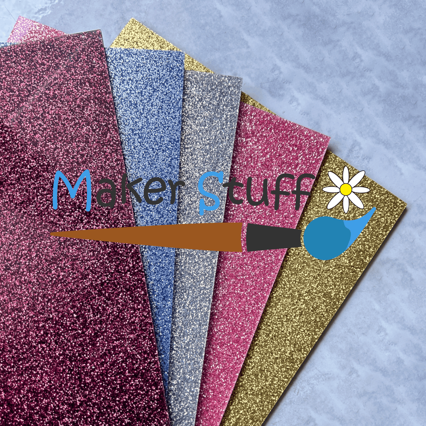 Acrilico Rosso Glitterato 3mm lastra 30x20 cm