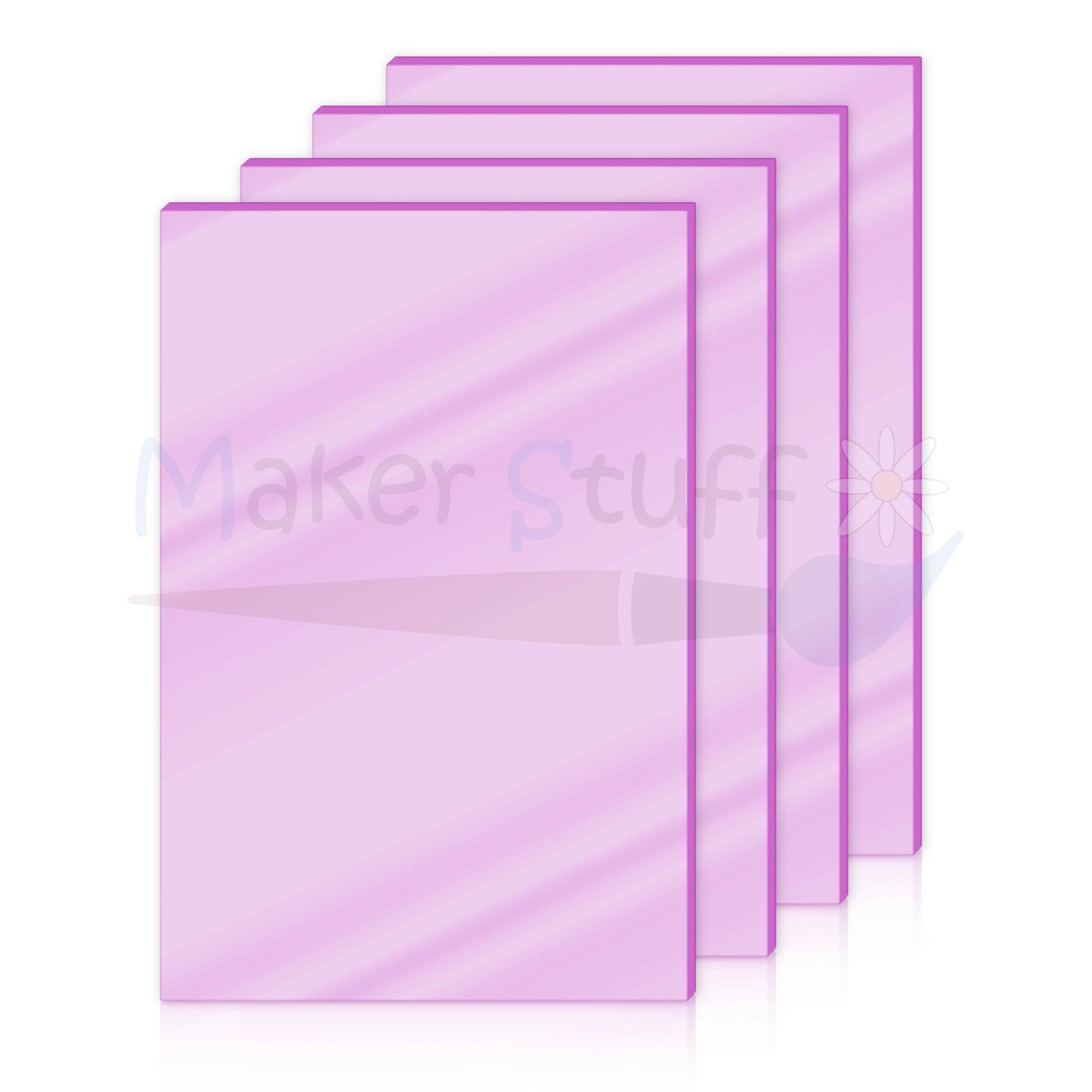Acrilico rosa specchio 2mm lastra 30x20 cm