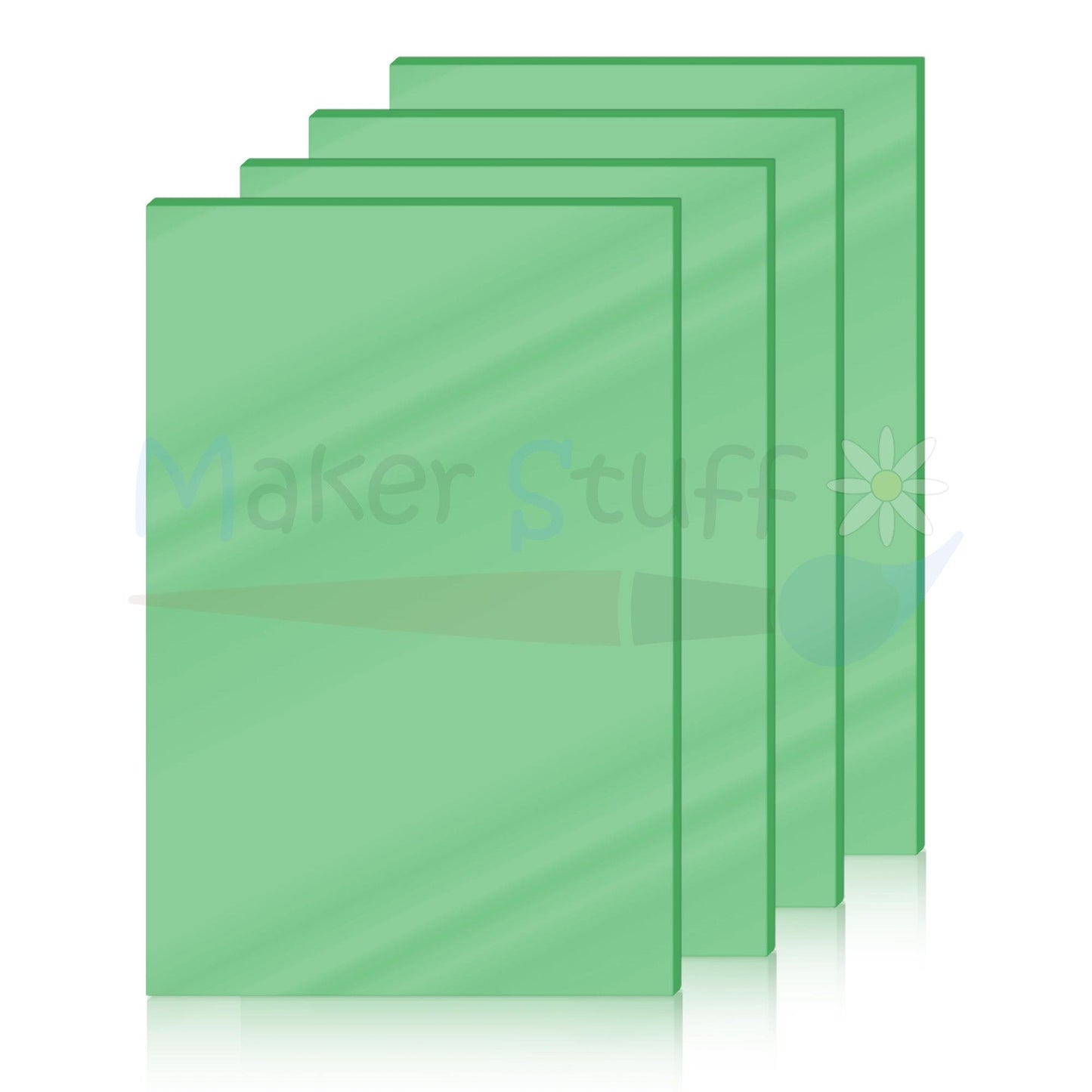 Acrilico Verde smeraldo specchio 3mm lastra 30x20 cm