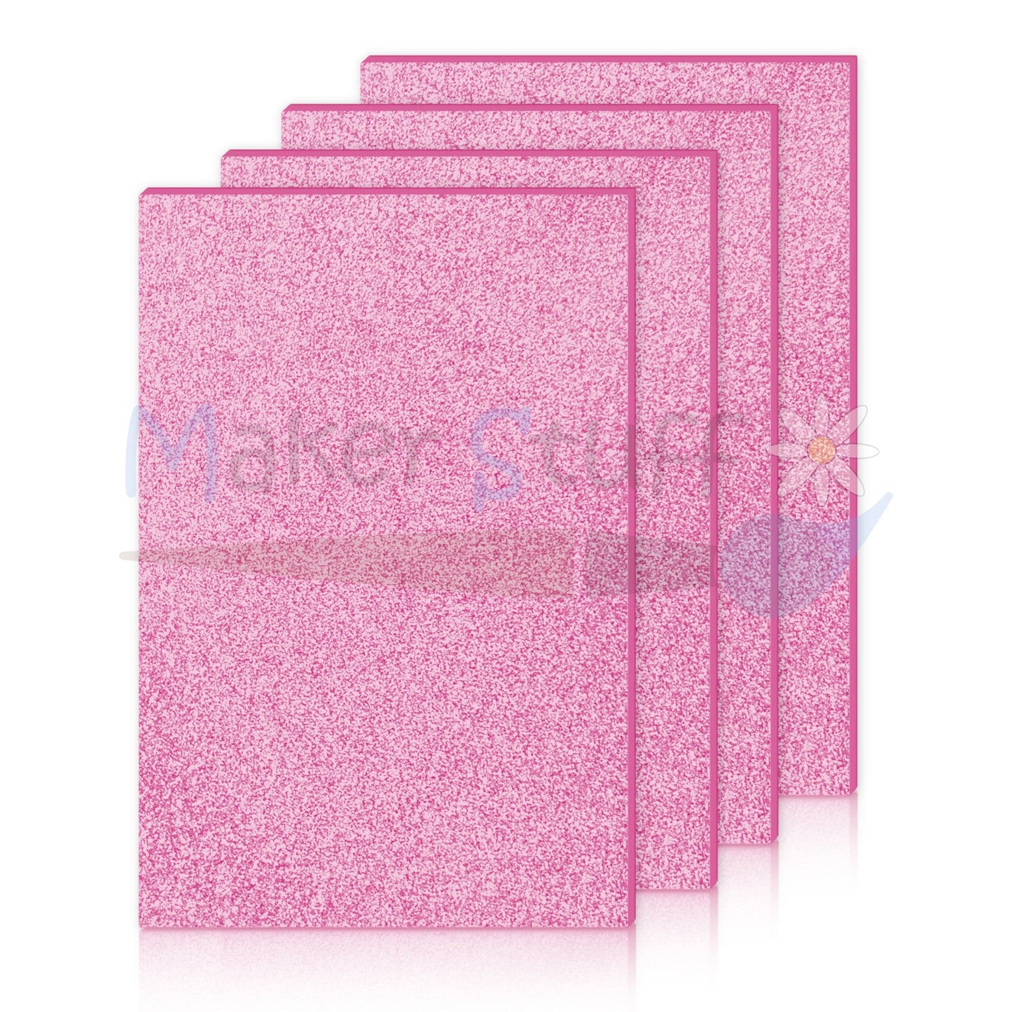 Acrilico Rosa Glitterato 3mm lastra 30x20 cm