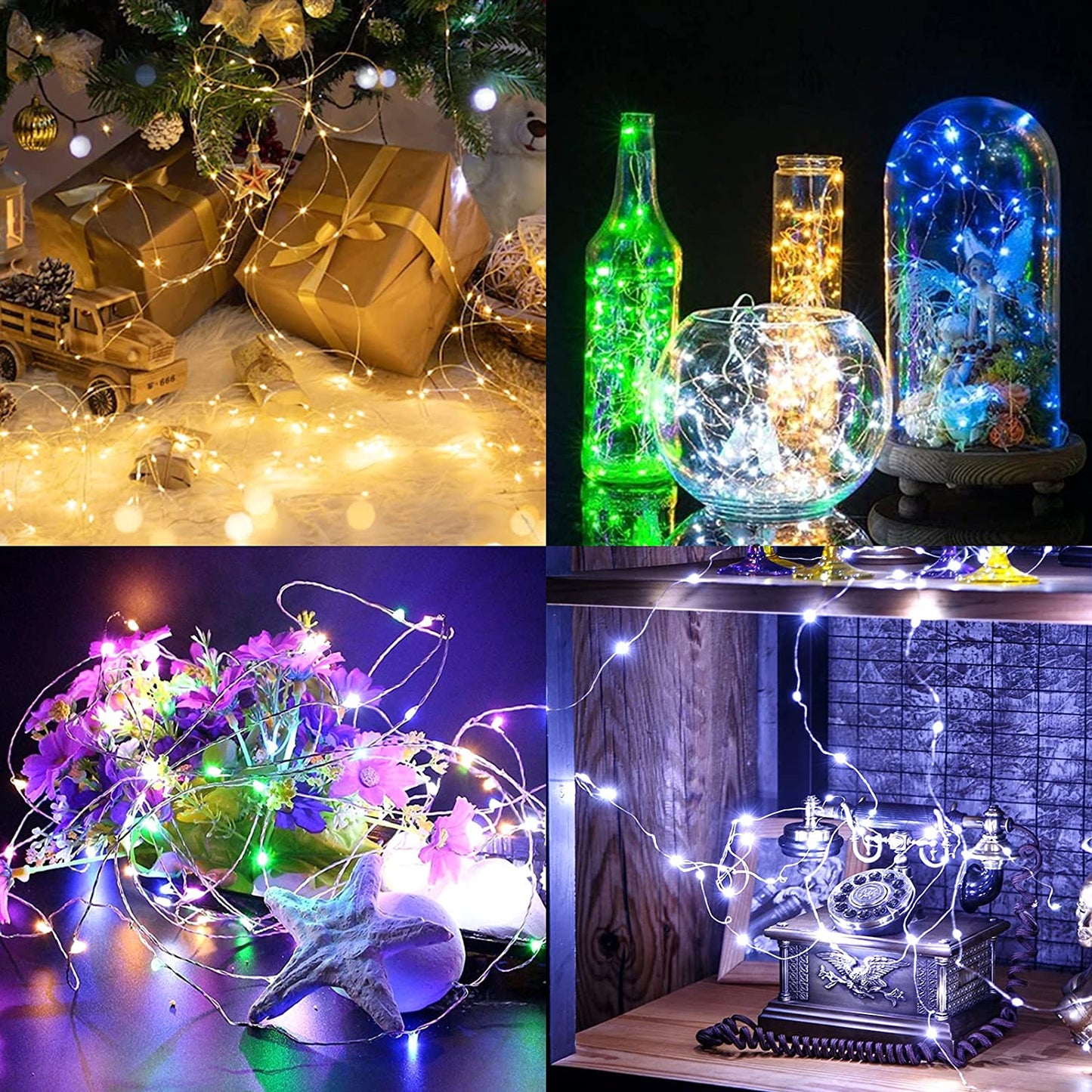 Luci Led decorativi striscia 2 metri multicolore