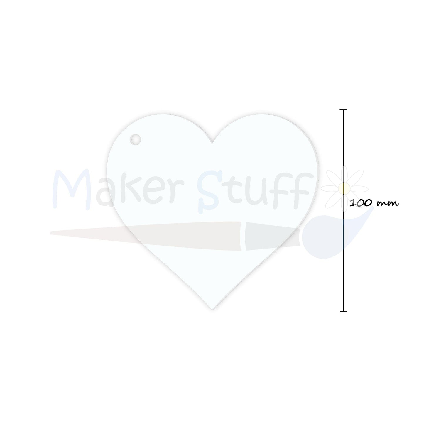 Cuore Trasparente 100mm