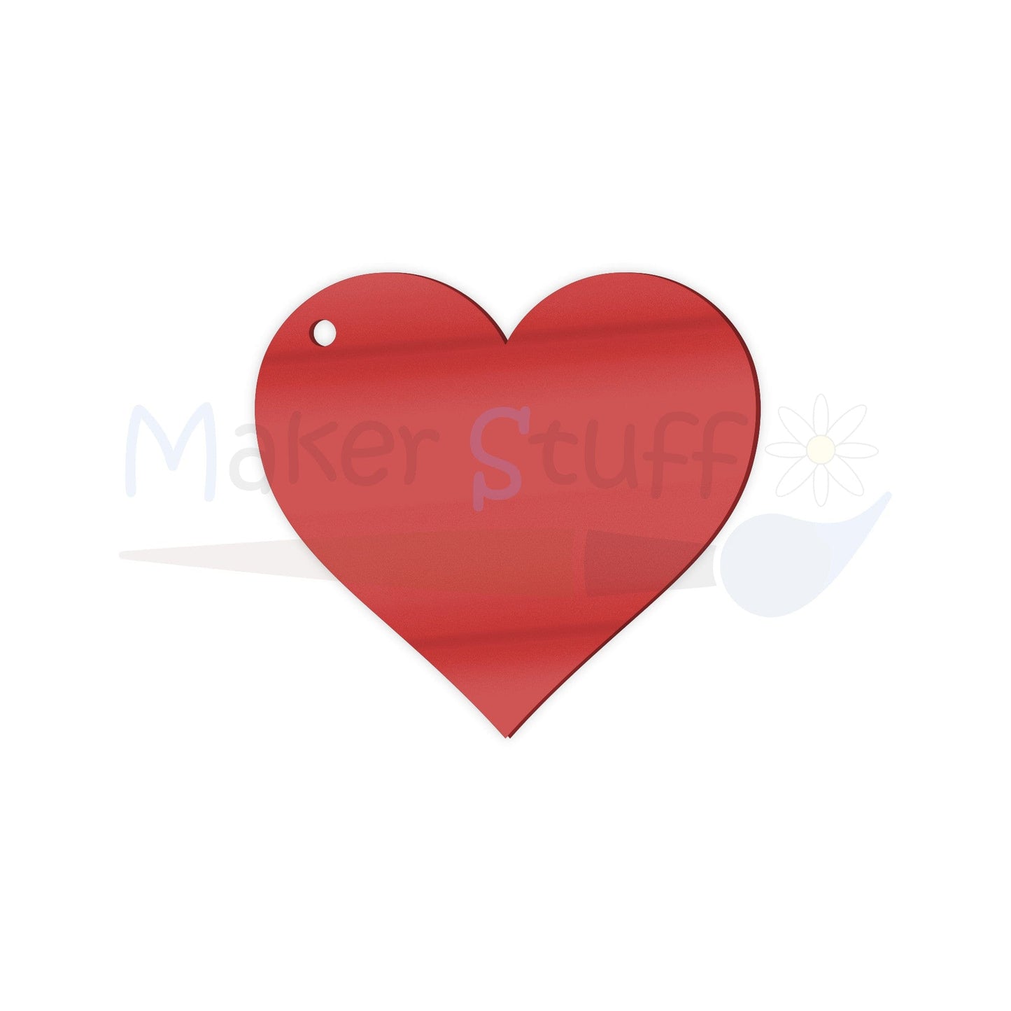 Cuore Rosso Specchio 100mm